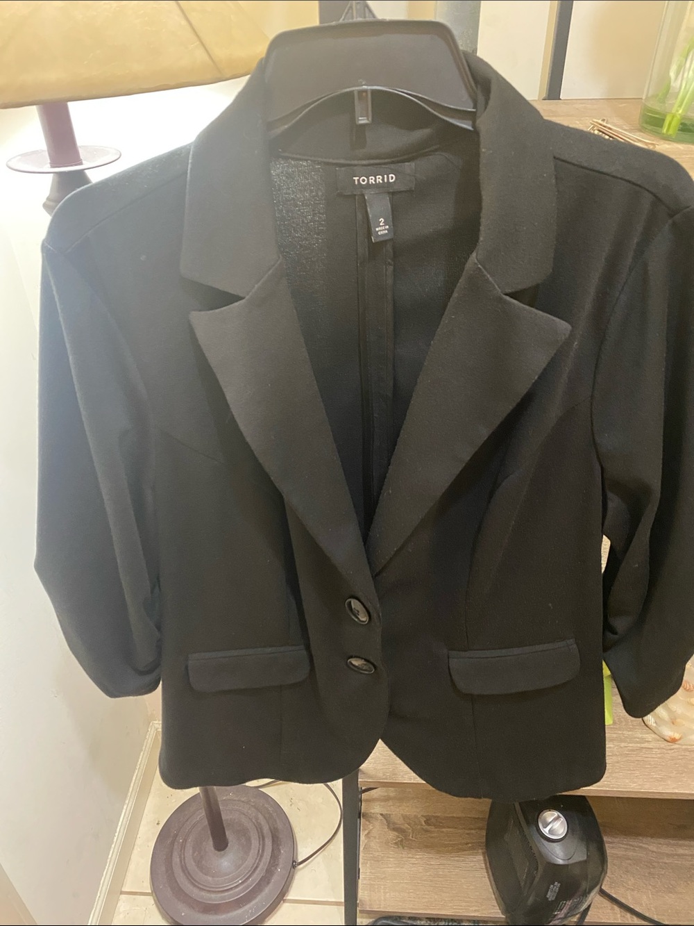 torrid Black Women's Tailored Blazer Jacket